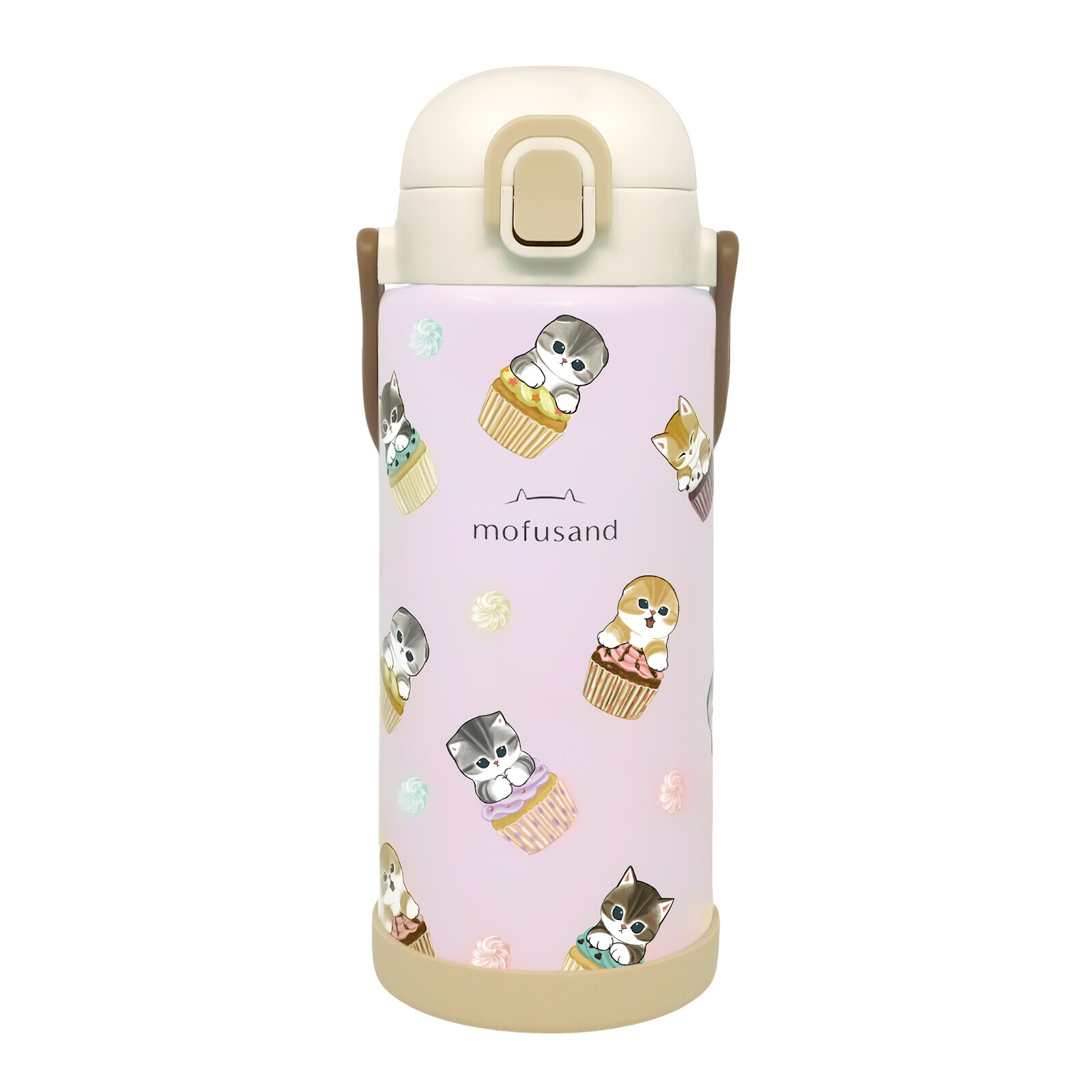 日本mofusand不銹鋼彈蓋保溫度水樽1000ML (非日本製)