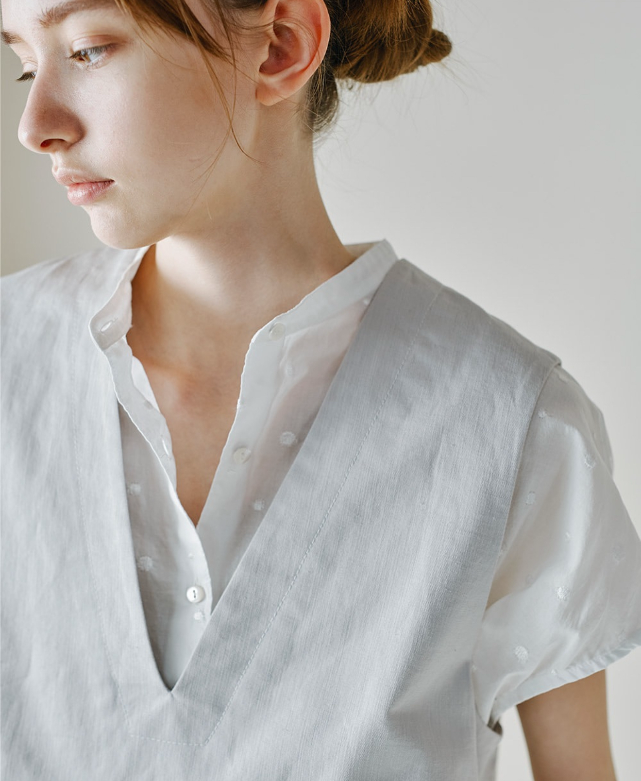 MIdiUmi 圓點襯衫無袖