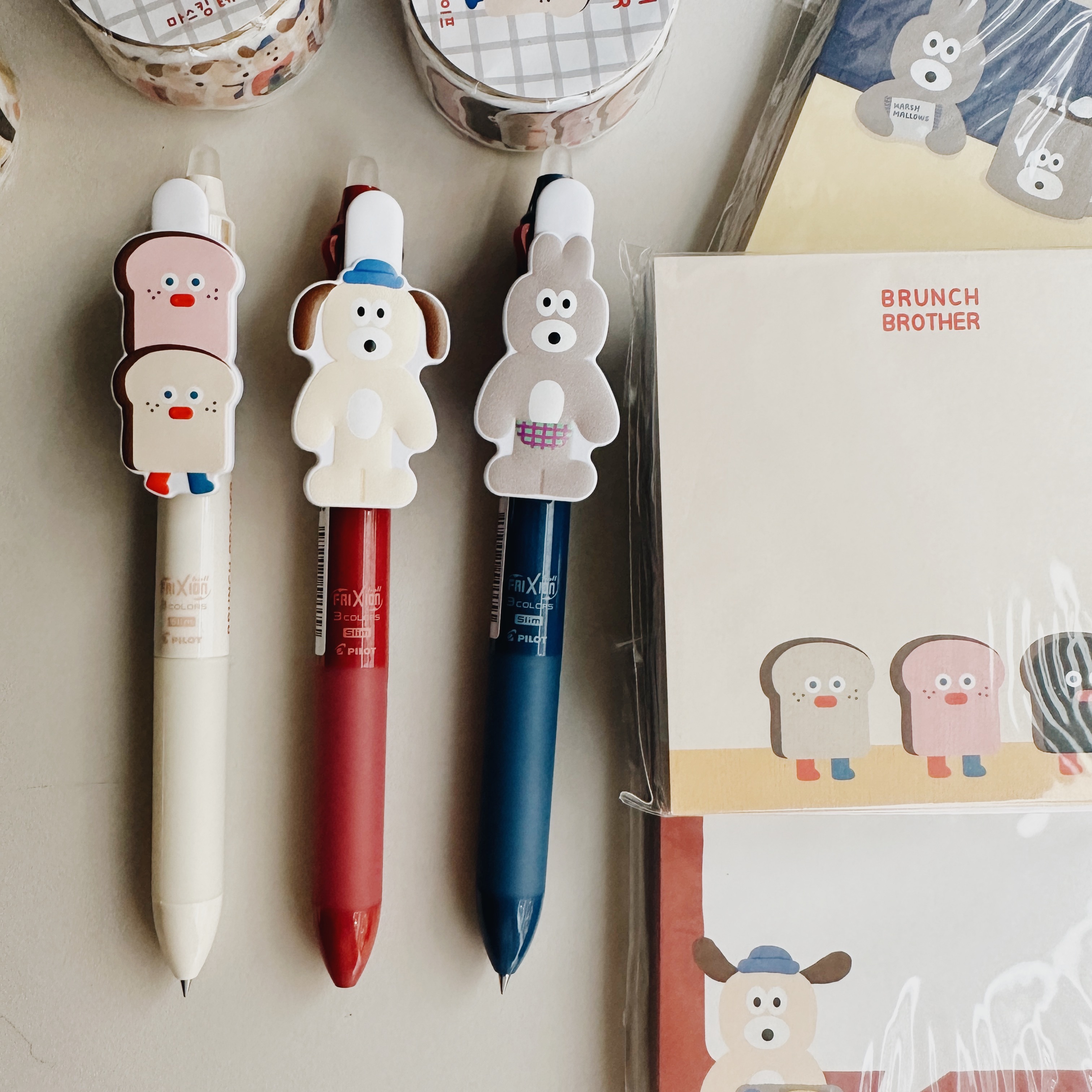 BRUNCH BROTHER 三色魔擦筆｜日本 MARK'S