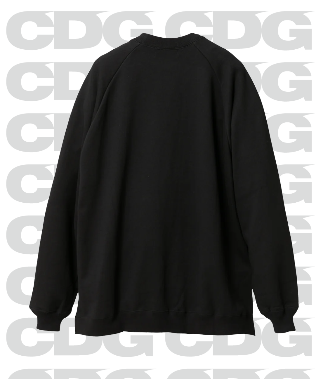 【CDG】OVERSIZED LONG BACK SWEATSHIRT