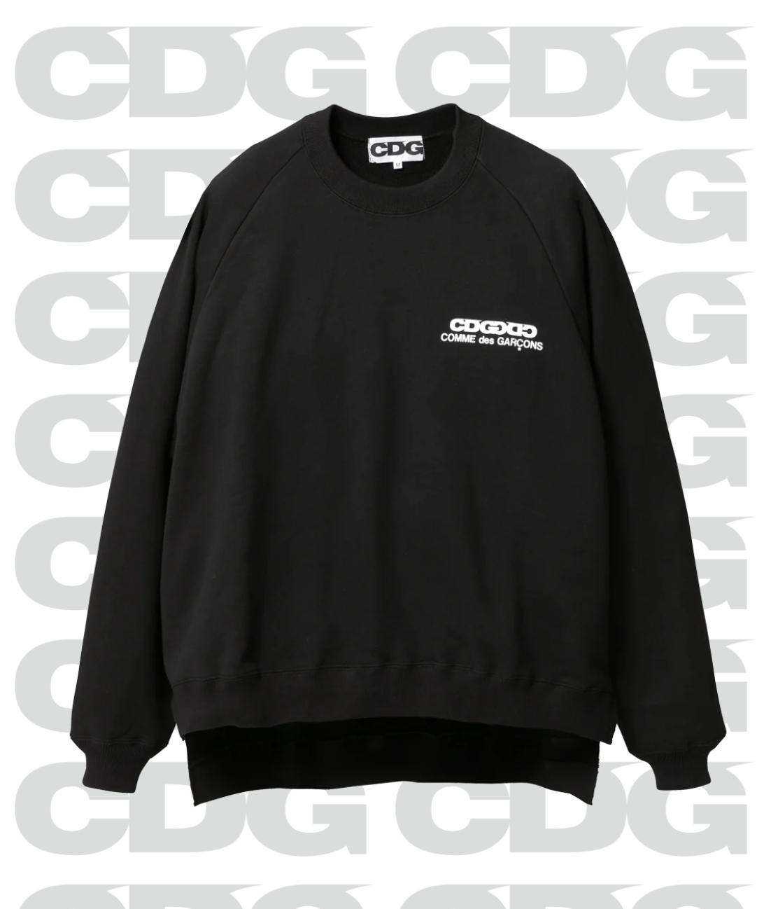 【CDG】OVERSIZED LONG BACK SWEATSHIRT