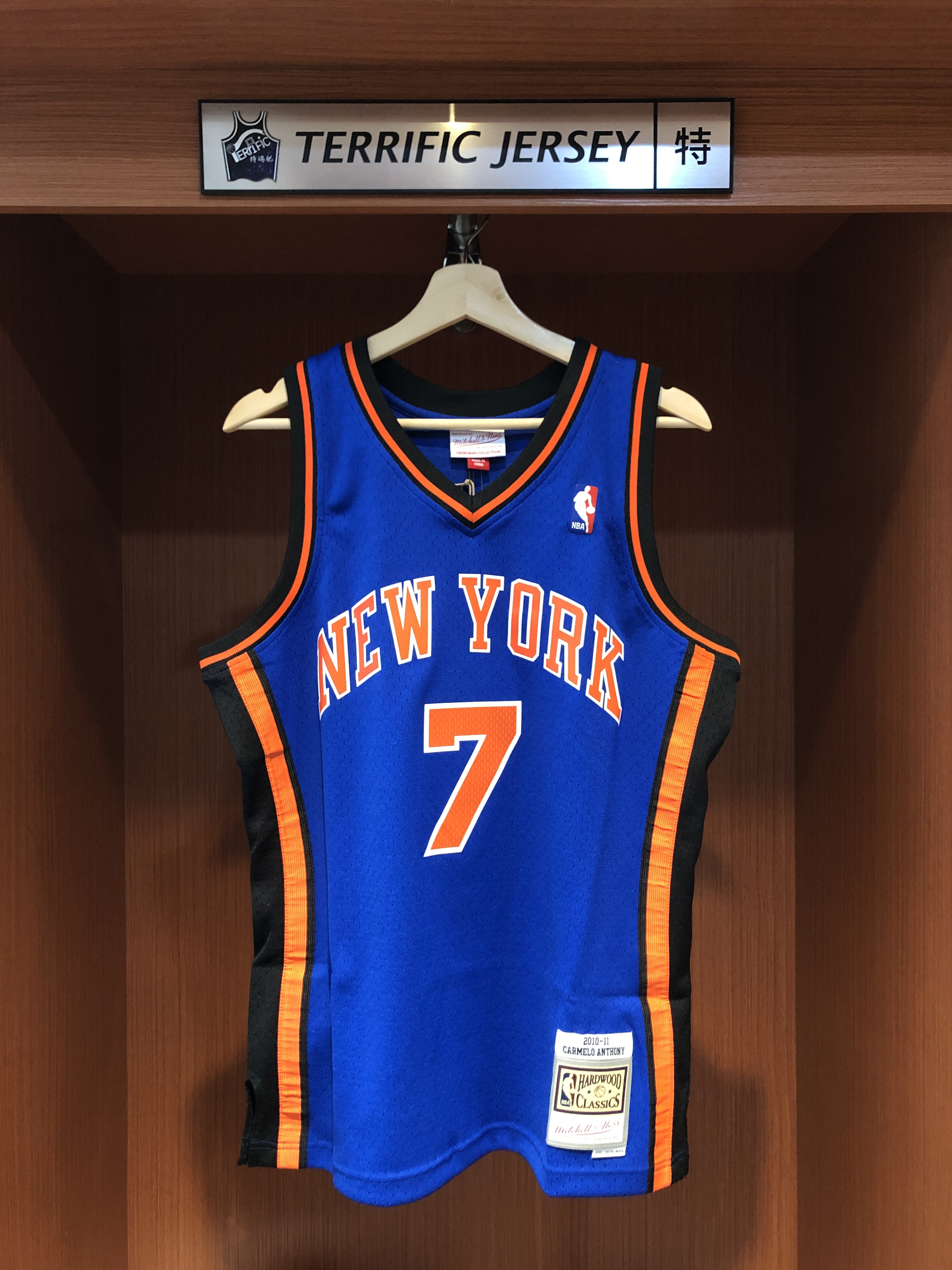 NBA球衣 Carmelo Anthony 紐約尼克藍 10-11 M&N Swingman G2 球迷版 熱轉印 全新