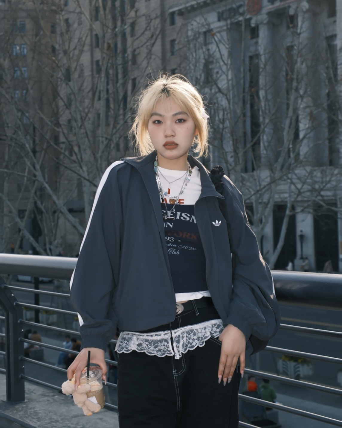 【預購】ADIDAS ORIGINALS 立領復古外套 鐵灰 JY8879