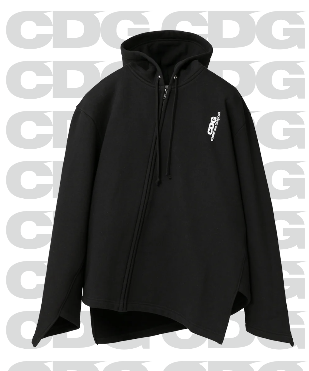 【CDG】BIAS HOODED SWEATSHIRT