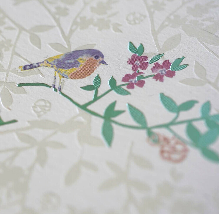 我、小鳥和鈴鐺 燙金明信片｜日本ROKKAKU