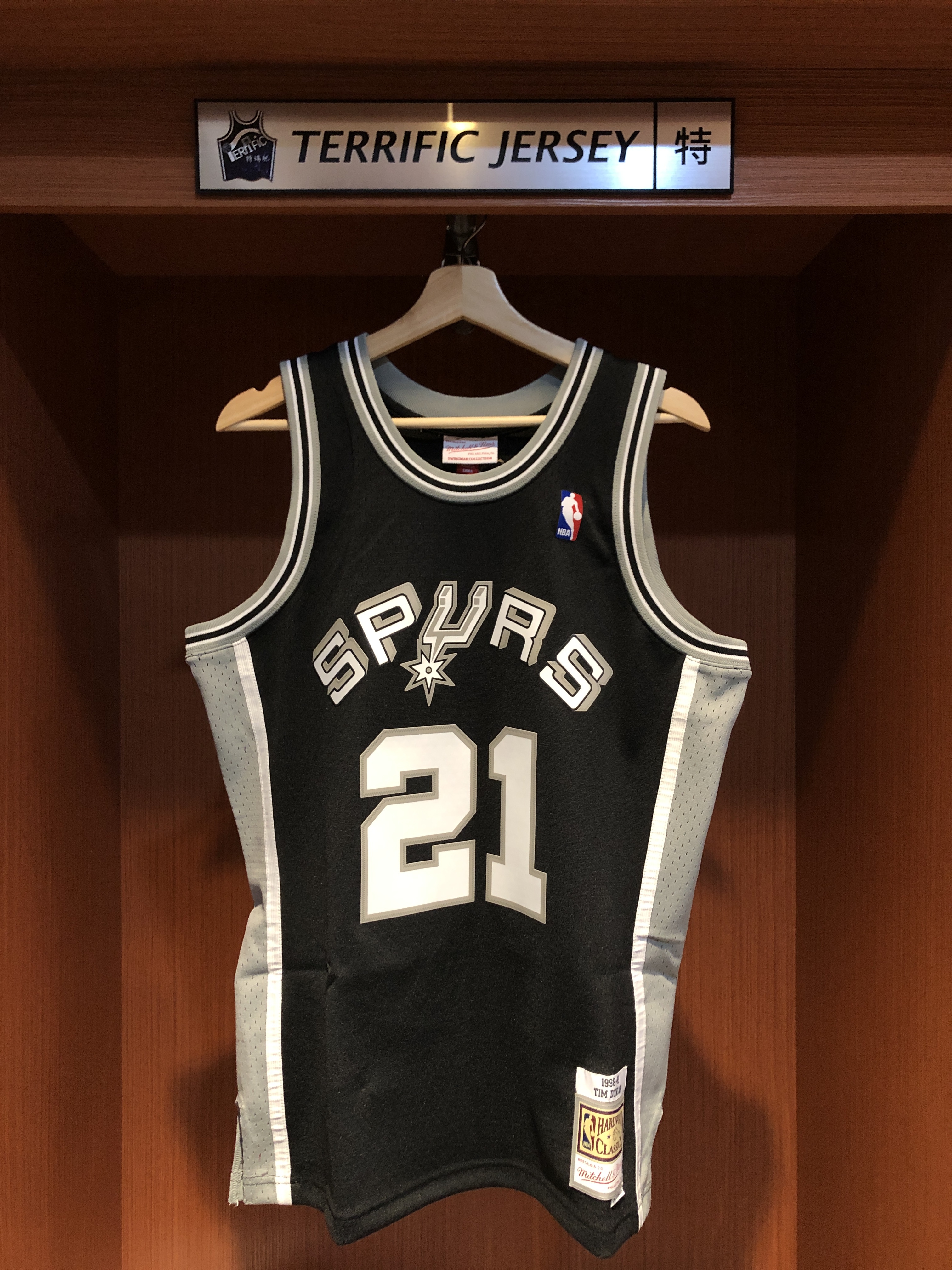 NBA球衣 Tim Duncan 聖安東尼奧馬刺黑 98-99 M&N Swingman G2 球迷版 熱轉印 全新