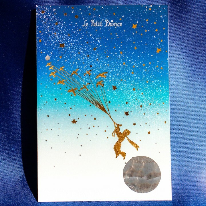 小王子_候鳥 燙金明信片｜日本ROKKAKU