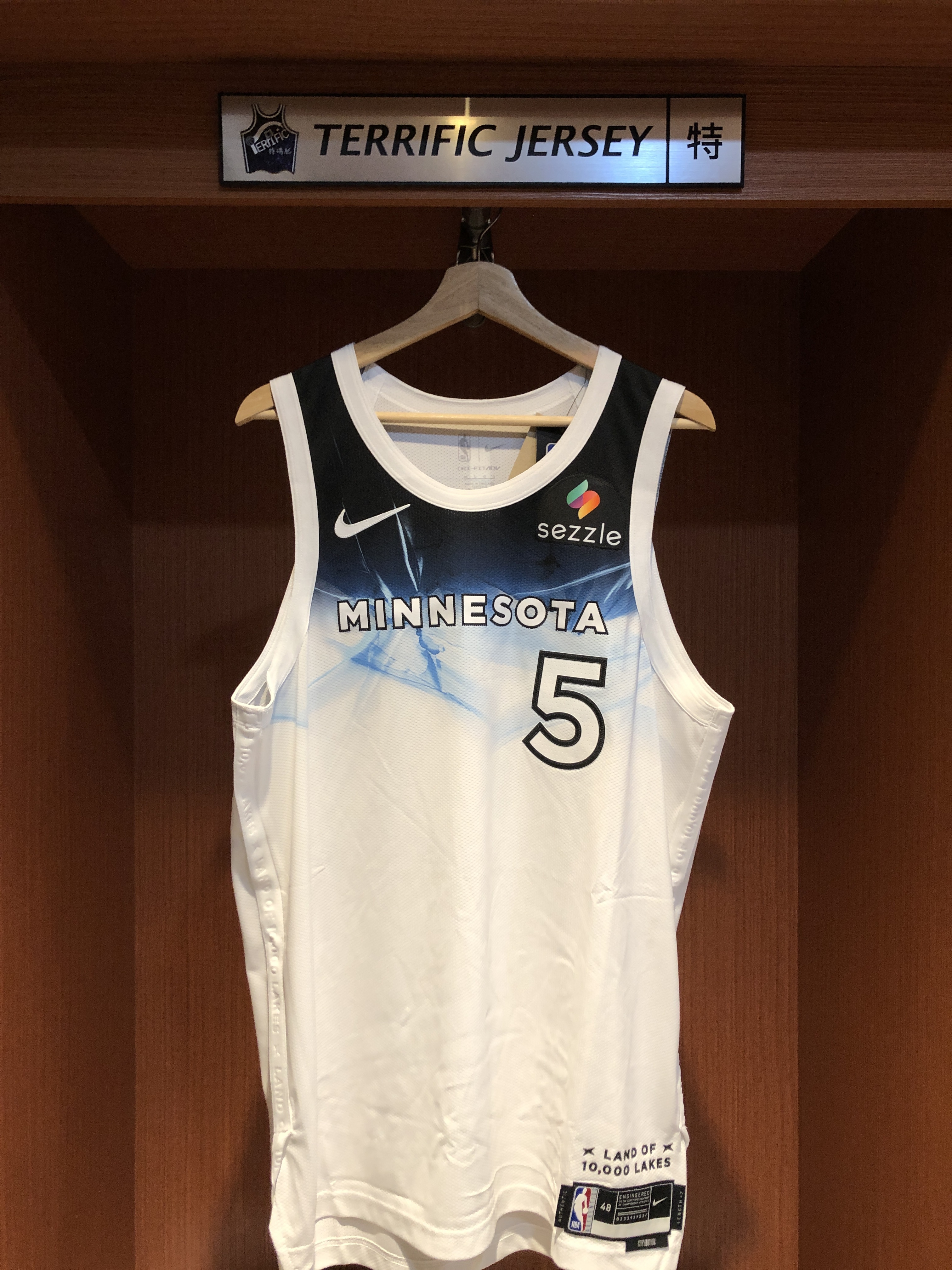 NBA球衣 Anthony Edwards 明尼蘇達灰狼城市 City Nike Authentic 球員版 電繡 含贊助商標 全新