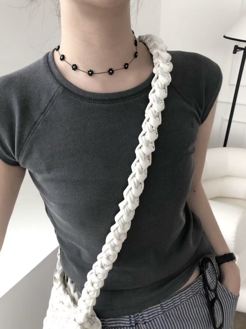 floret beads T buckle chain