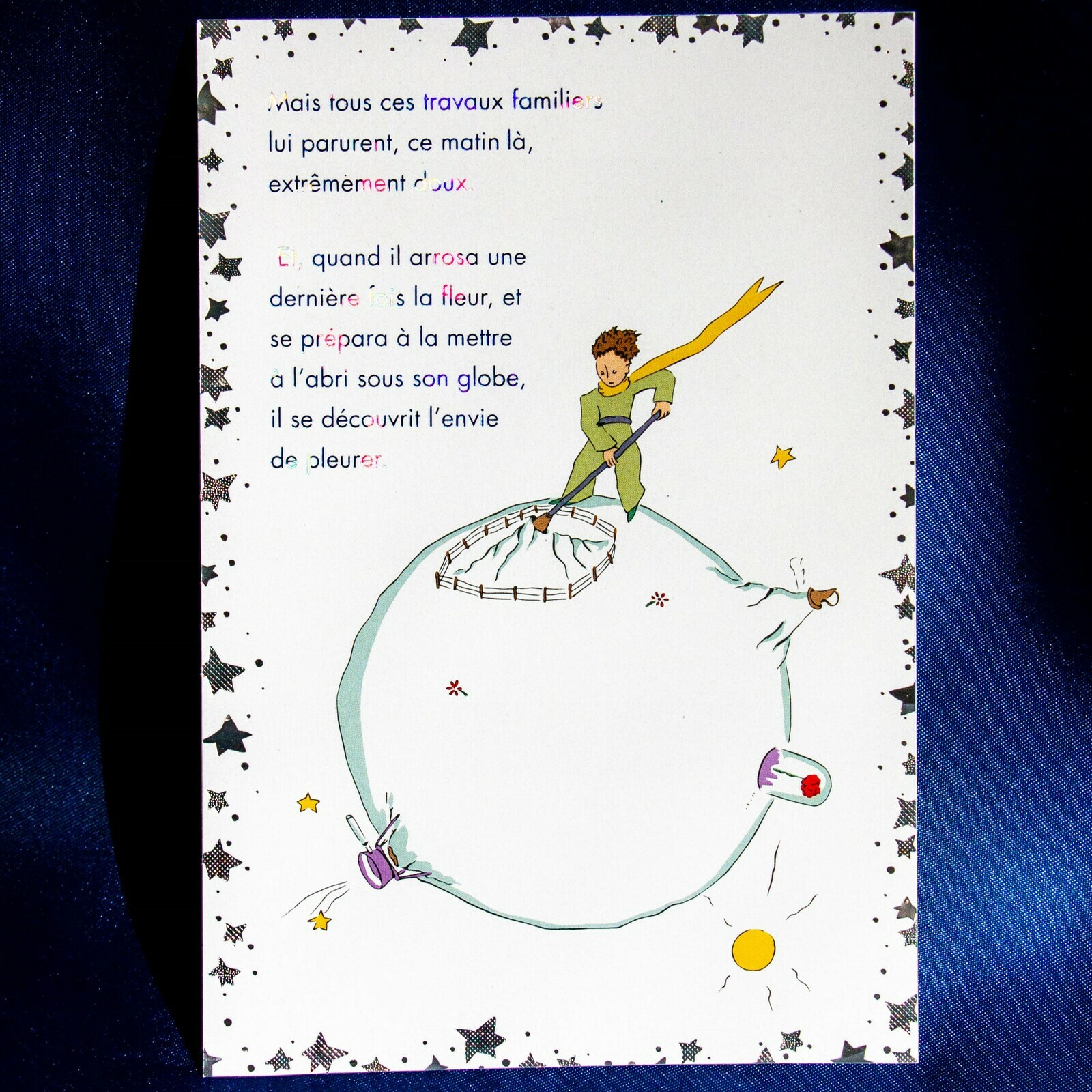 小王子_啟程 燙金明信片｜日本ROKKAKU