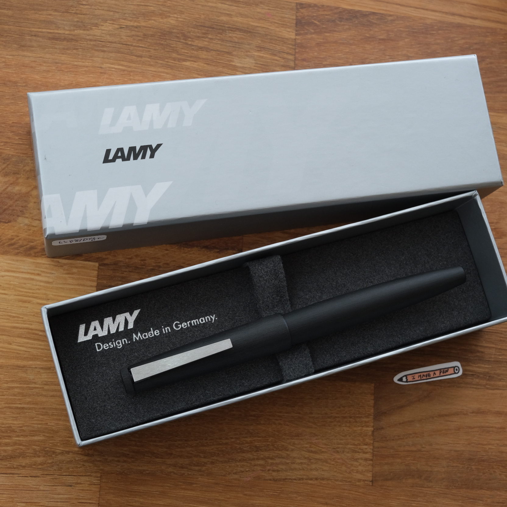 德國 LAMY 2000 玻璃纖維活塞鋼筆14k