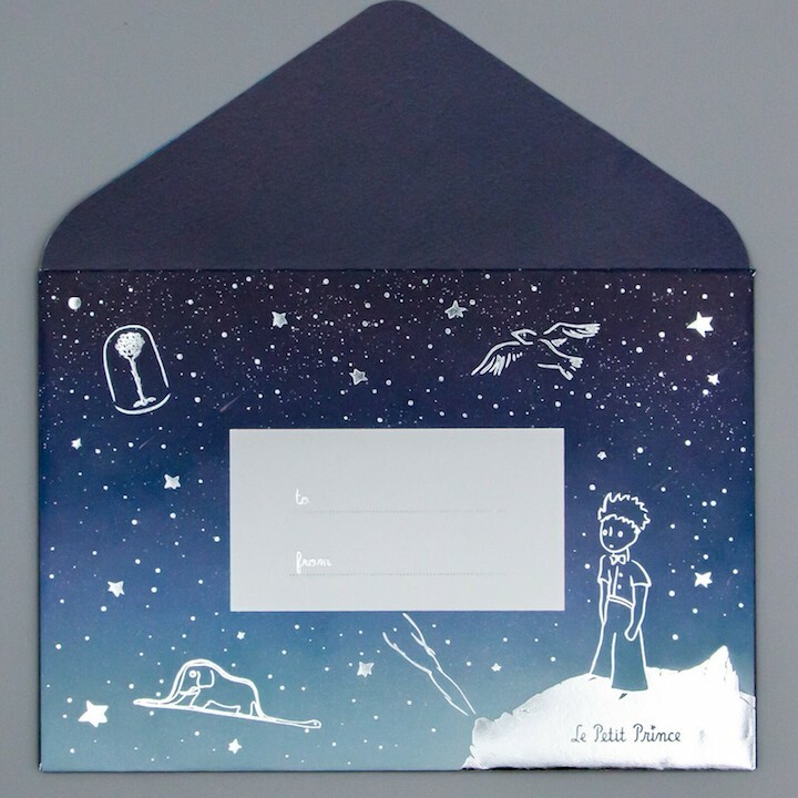 小王子_我的星星 燙金信紙信封組｜日本ROKKAKU