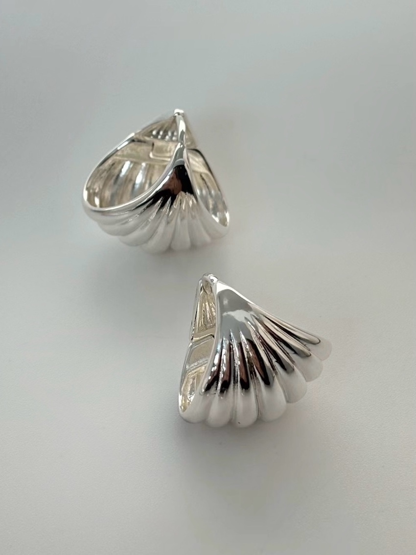 shell clip earrings