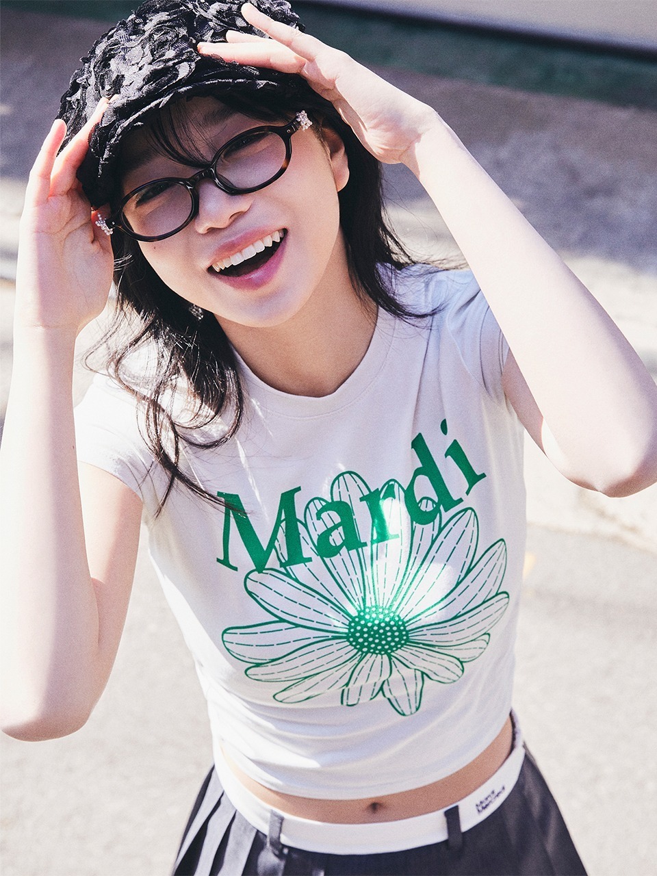 Mardi Mercredi CROPPED TSHIRT FLOWERMARDI