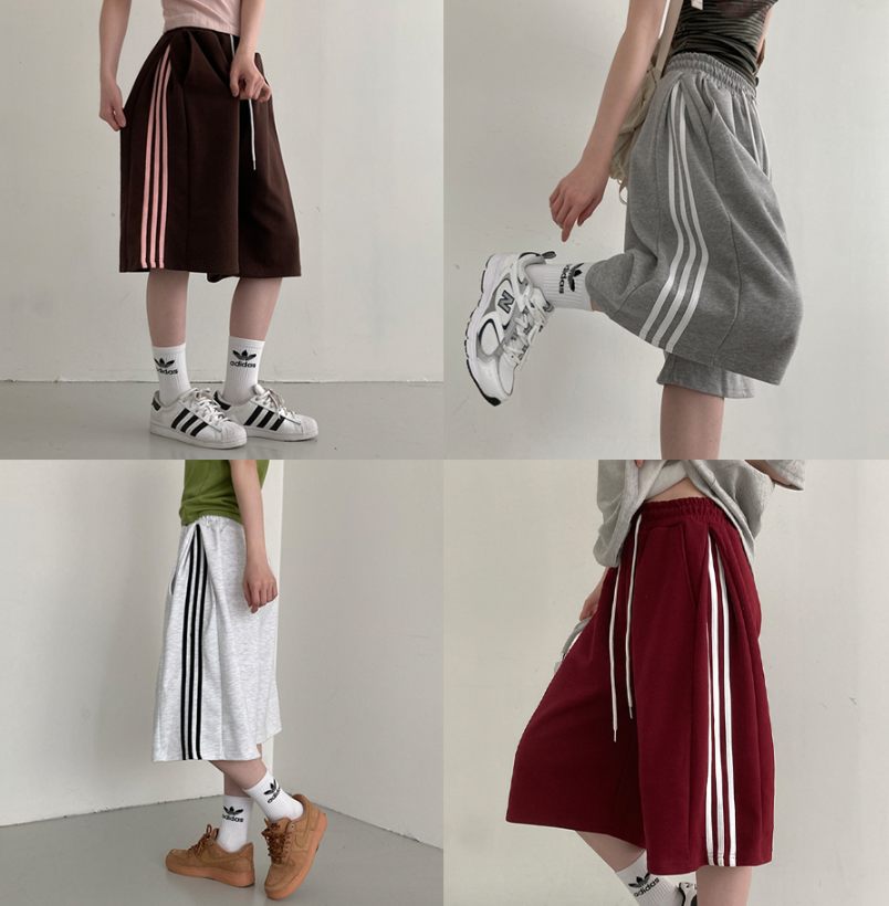 夏季預訂｜三線針褶寬百慕達短褲