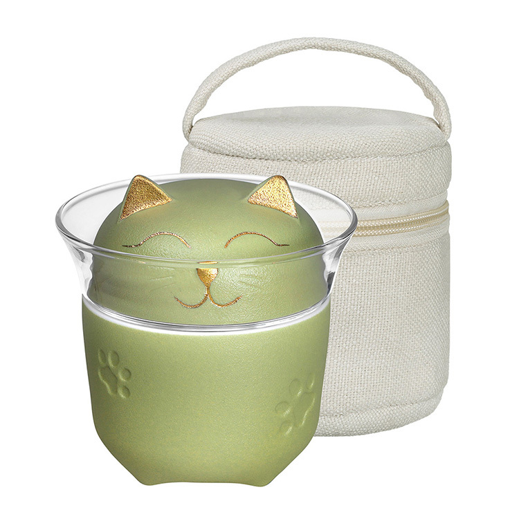 幸福貓杯蓋旅行組(180ml)