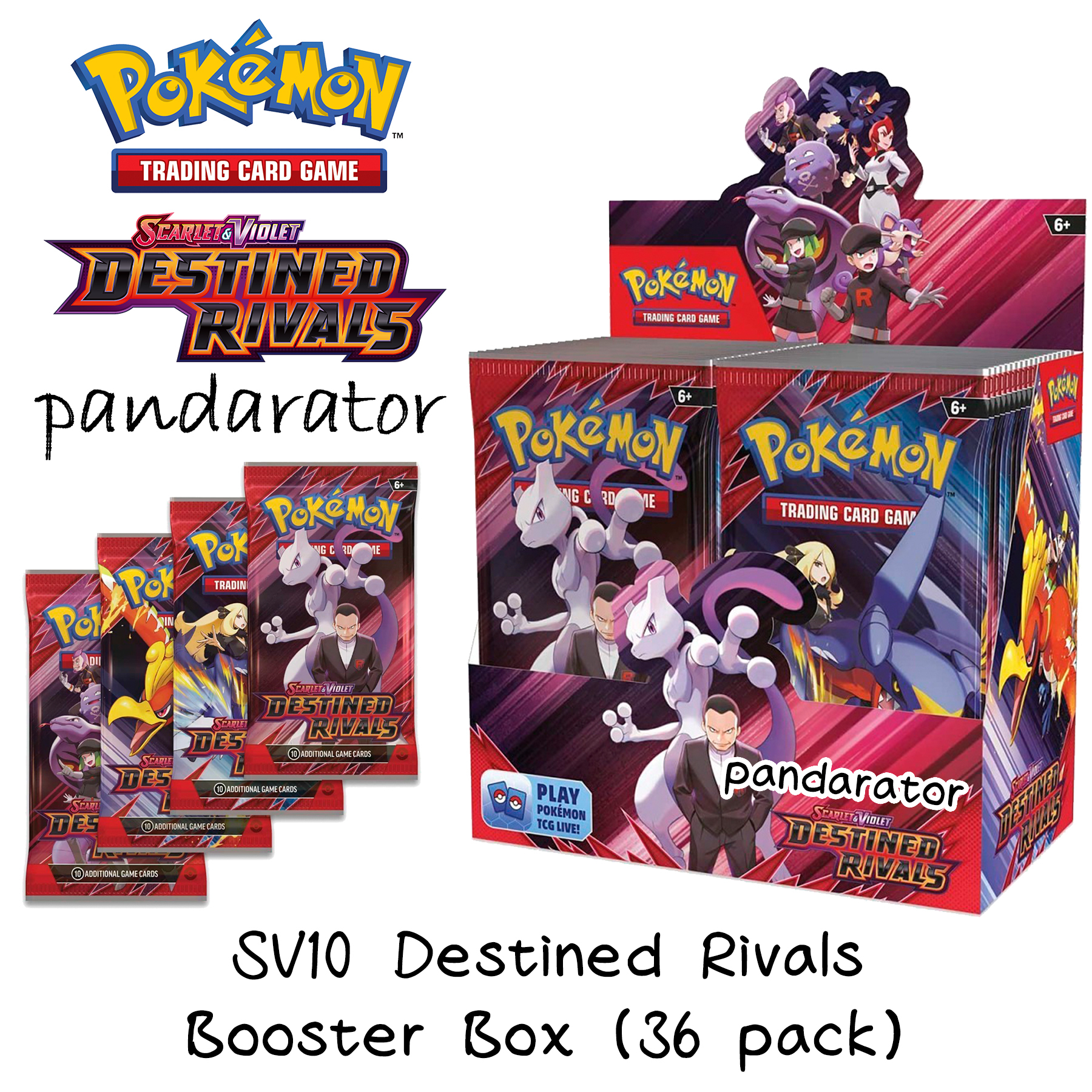 SV10 Destined Rivals Booster Box (36 pack)