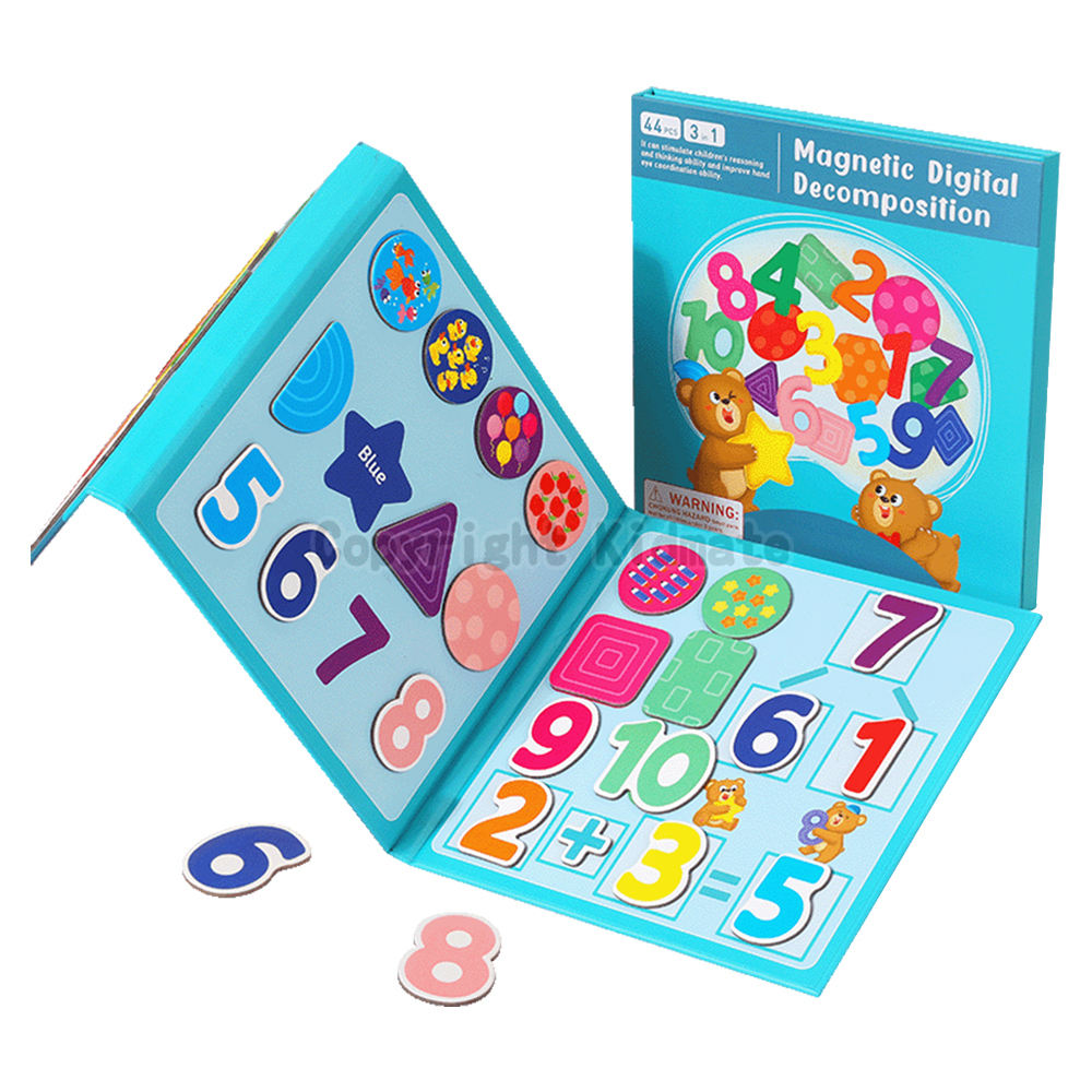 《 KIDMATE 》 磁性拼圖書-數字分解