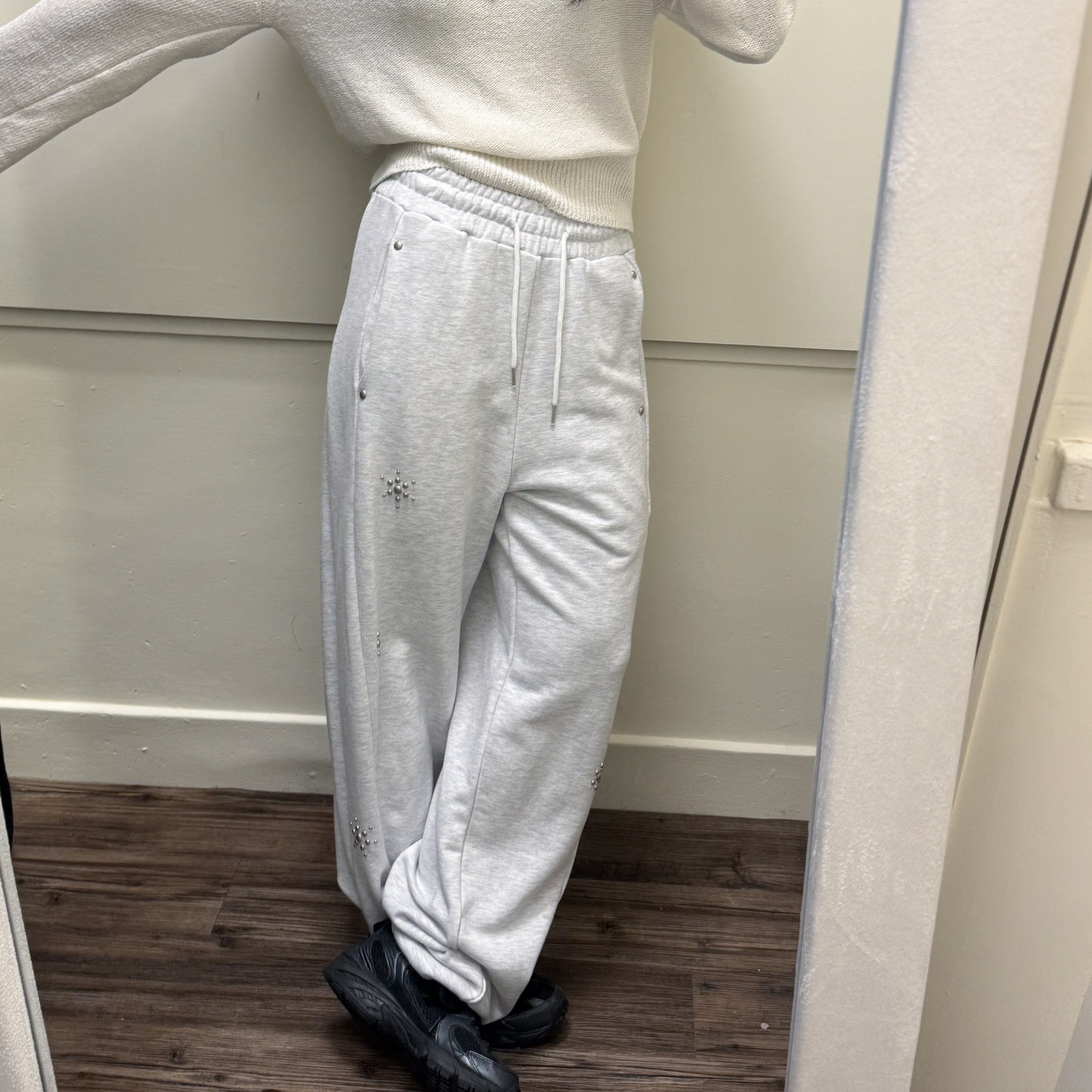 M13可調褲管設計卯釘冷灰棉褲