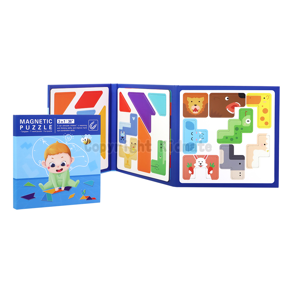 《 KIDMATE 》  磁性拼圖書-方塊遊戲