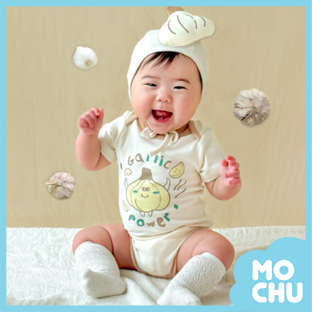 大蒜力量短袖包屁衣