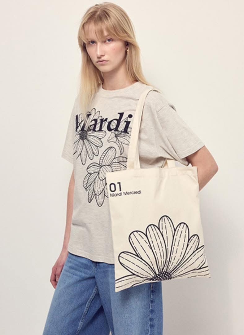 韓國🇰🇷 Mardi 2025 春夏最新！花花托特包 快閃收單! 小花帆布包
