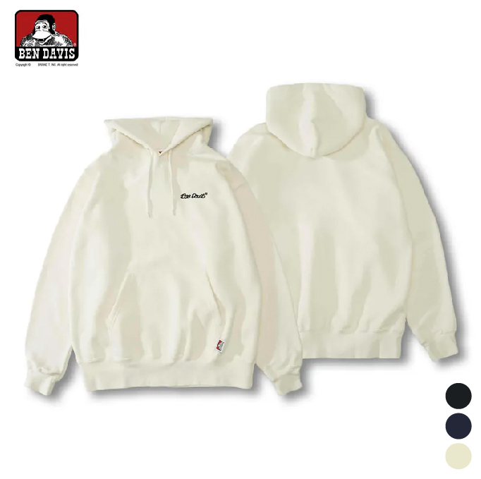 【 BEN DAVIS | HEAVY SWEATER HOODIE 基本款內刷毛帽TEE - 3色】