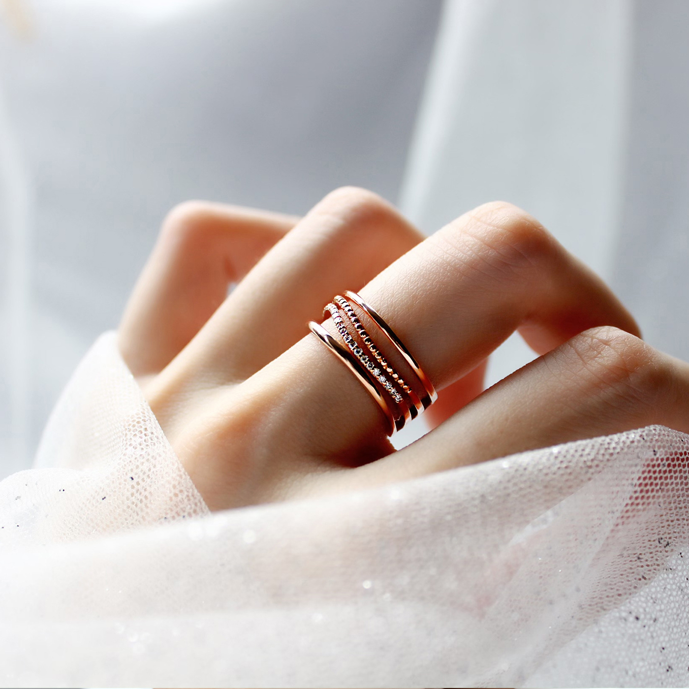 愛環伺 — 12分鑽石線戒