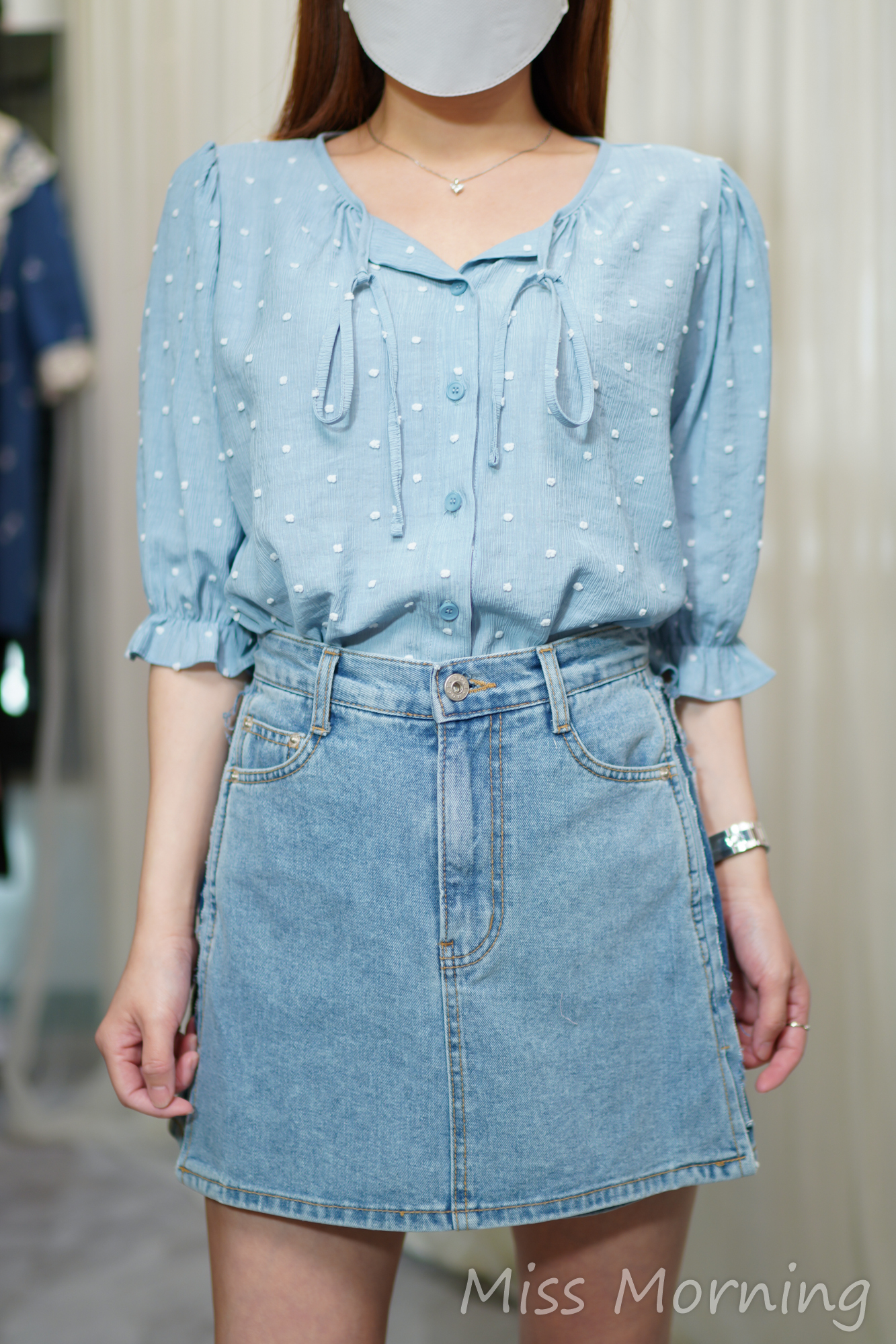 小小雪花粒點上衣(14515)