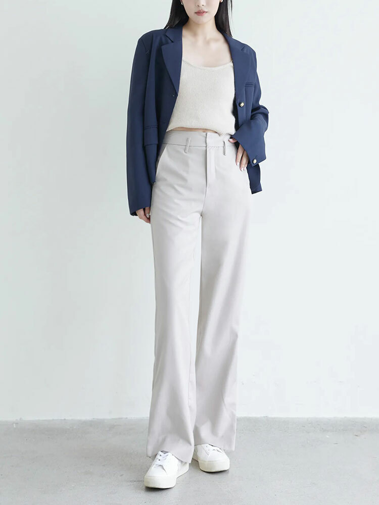 SALE500 OH!HER 嚴選百搭直筒開衩西裝褲