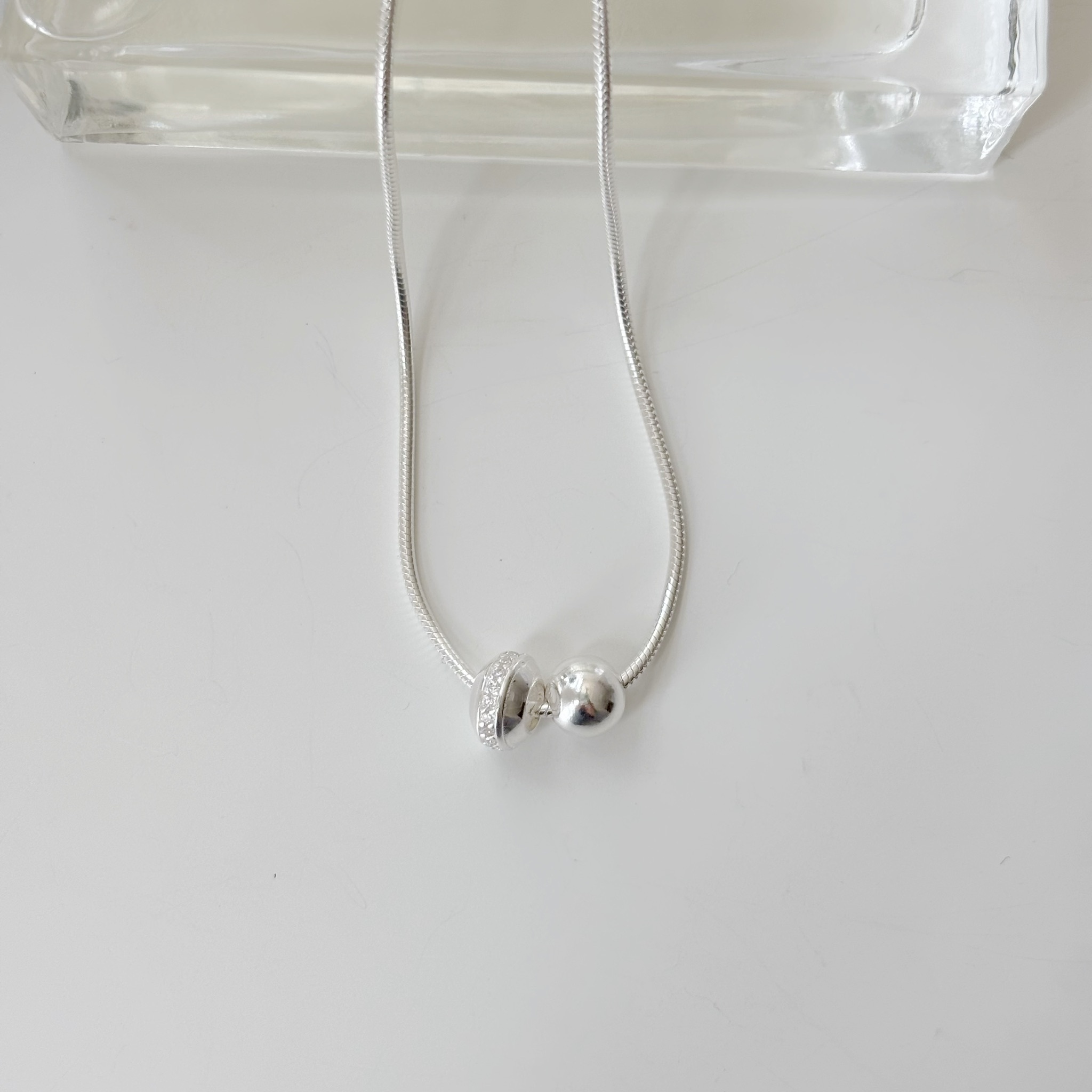 份量感小球鋯石鎖骨鍊