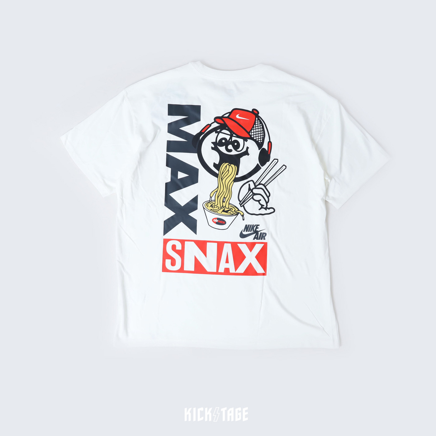 NIKE AS U NSW TEE M90 OC SOLE FOOD 米黃 拉麵圖騰短袖 男款【HJ0769-133】