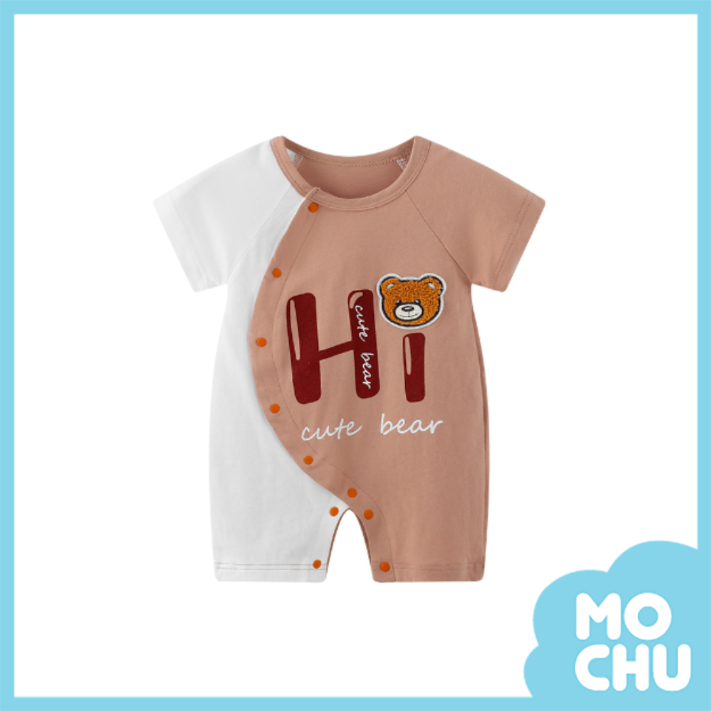 Ｈi熊貓短袖連身衣
