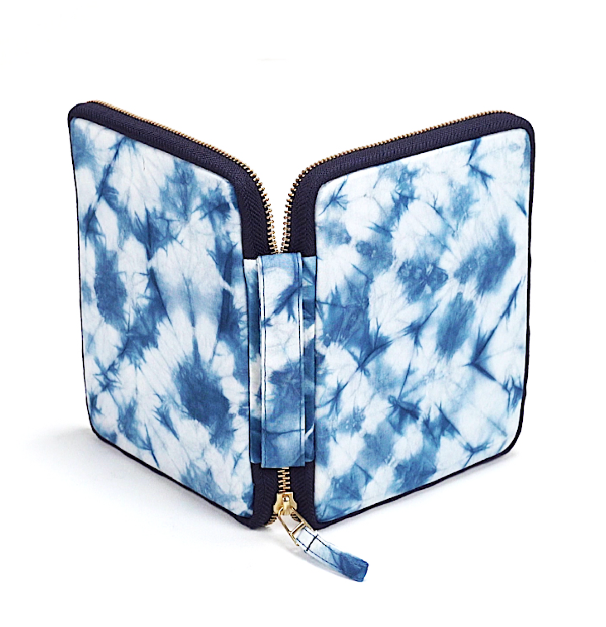 Kyokuhaku 10入筆袋-藍染