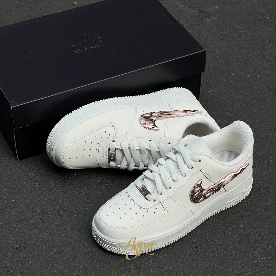 【代購商品】NIKE W AIR FORCE 1 液態金屬粉勾 IF1686-161 女鞋男碼