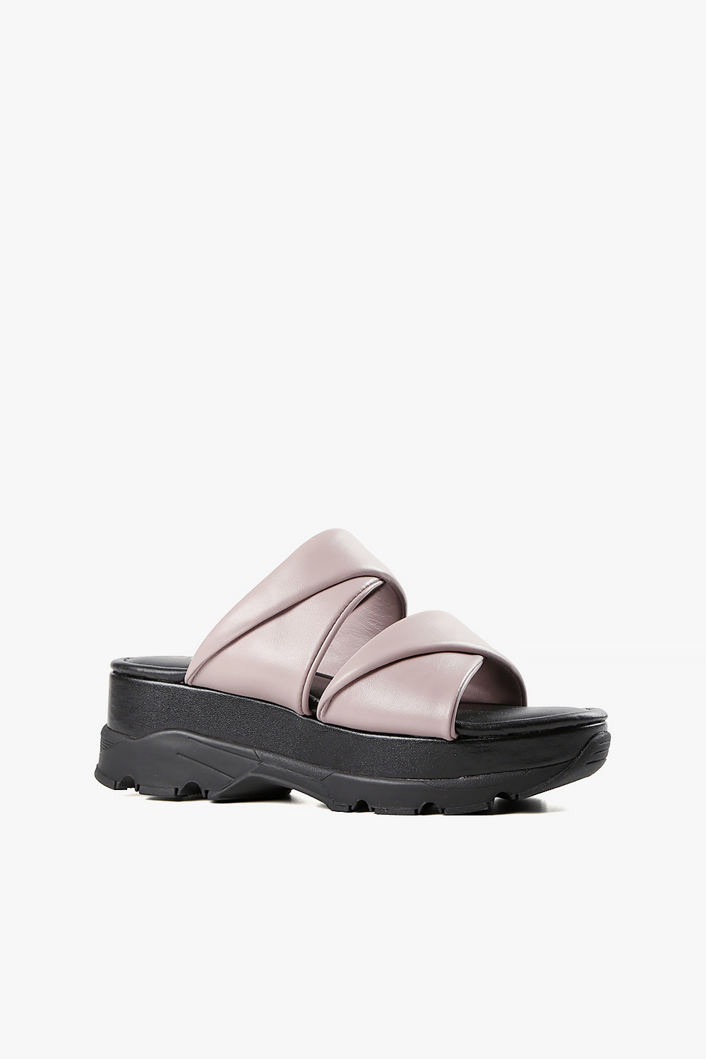 Double Collar Slide 雙扭帶增高厚底涼鞋