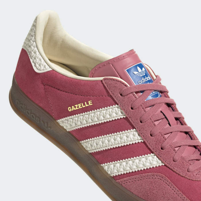 Adidas GAZELLE INDOOR 運動休閒鞋 粉色 (IF1809) 細節官方照