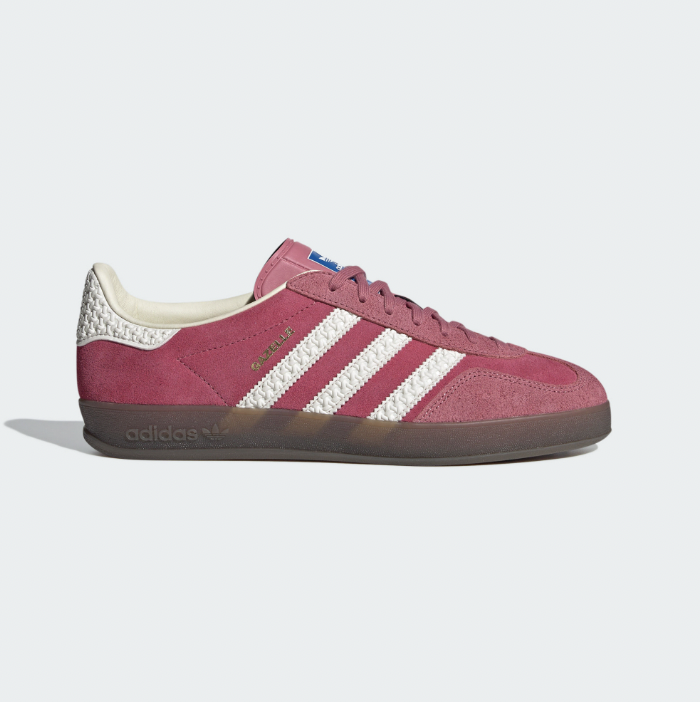Adidas GAZELLE INDOOR 運動休閒鞋 粉色 (IF1809) 側面官方照