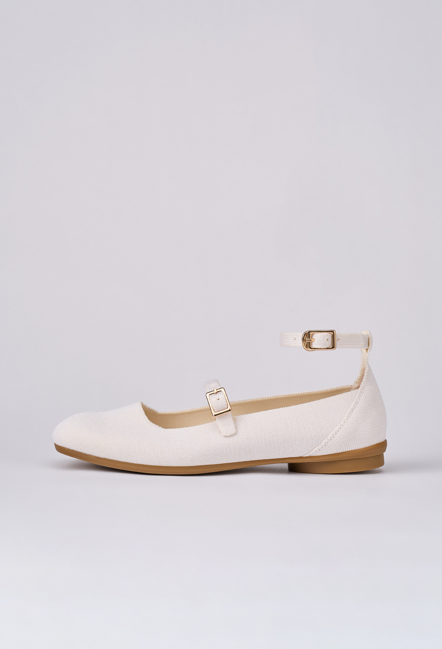 夢幻平底鞋 極光白