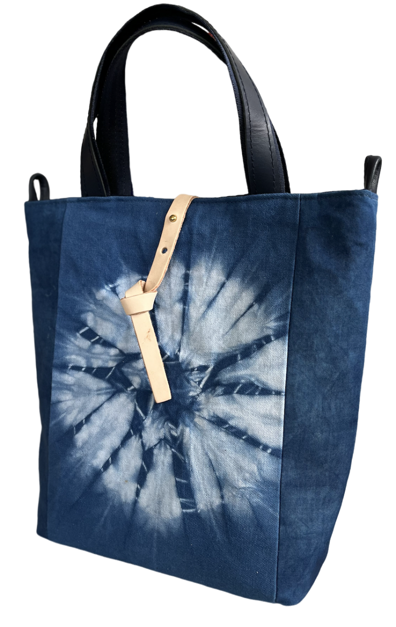 Kyokuhaku 藍染托特包