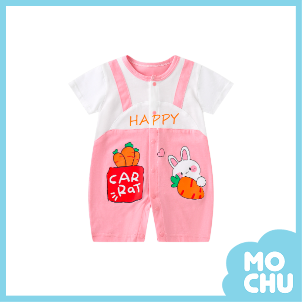 背帶蘿蔔兔短袖連身衣