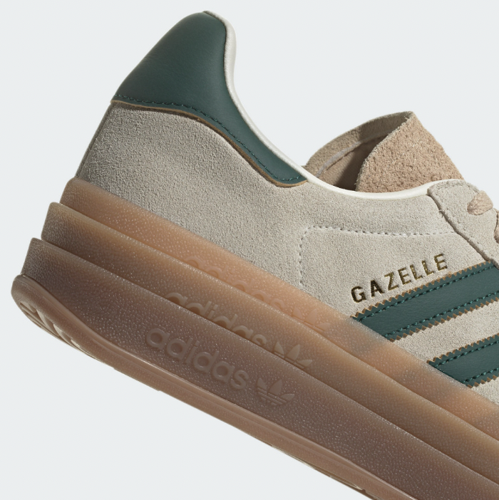 Adidas GAZELLE BOLD 運動休閒鞋 綠色 (ID7056) 細節官方照