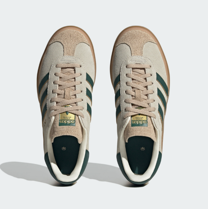Adidas GAZELLE BOLD 運動休閒鞋 綠色 (ID7056) 正面官方照