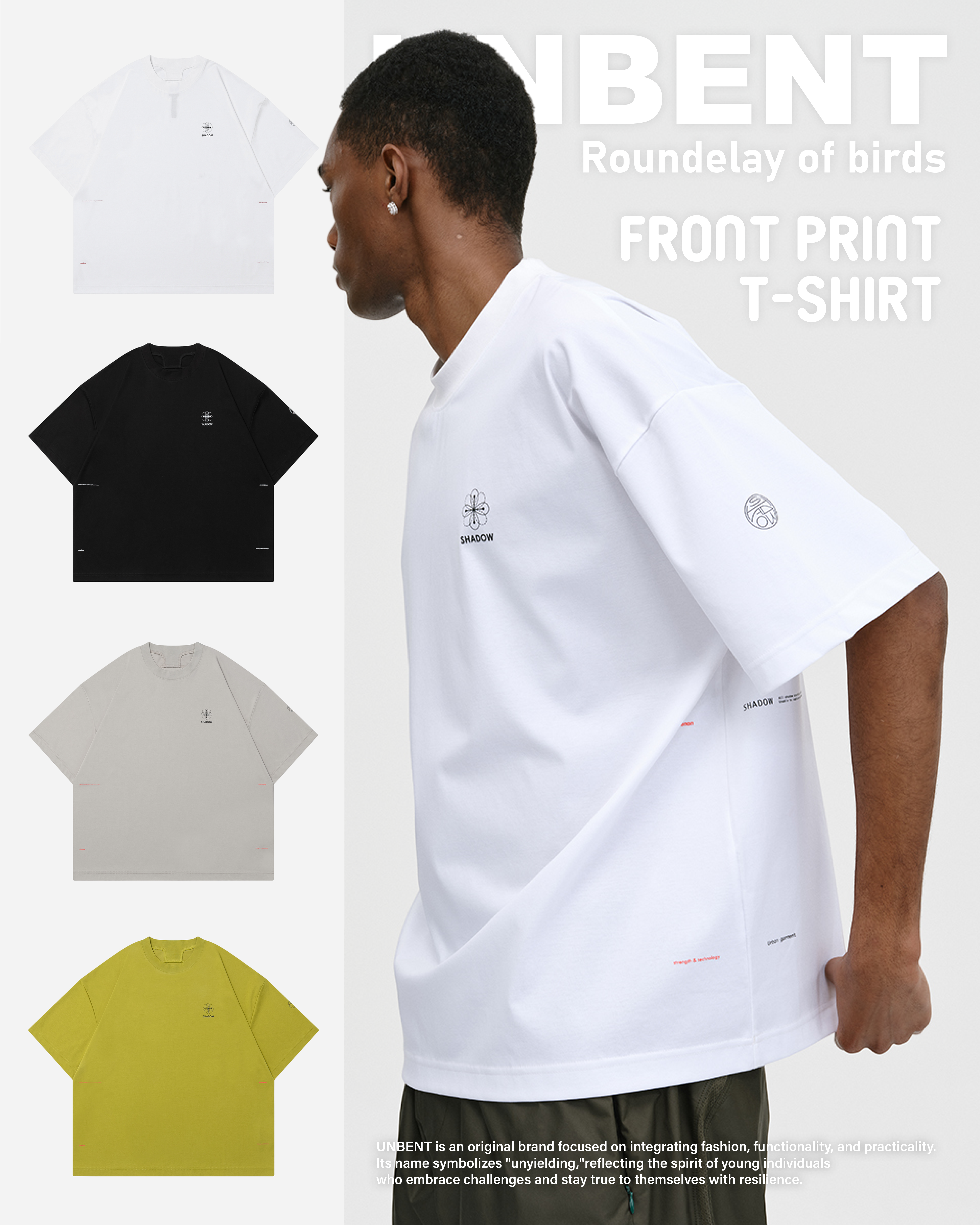 #預購 Shadow by unbent 高密混紡面料 運動速乾短踢 四色 (300)