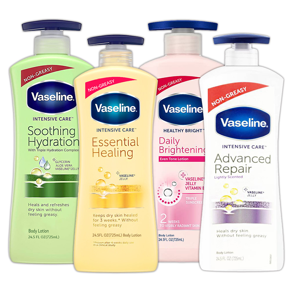 Vaseline乳液 725ml(修護淡香/透亮修護/全效滋潤/蘆薈清爽)