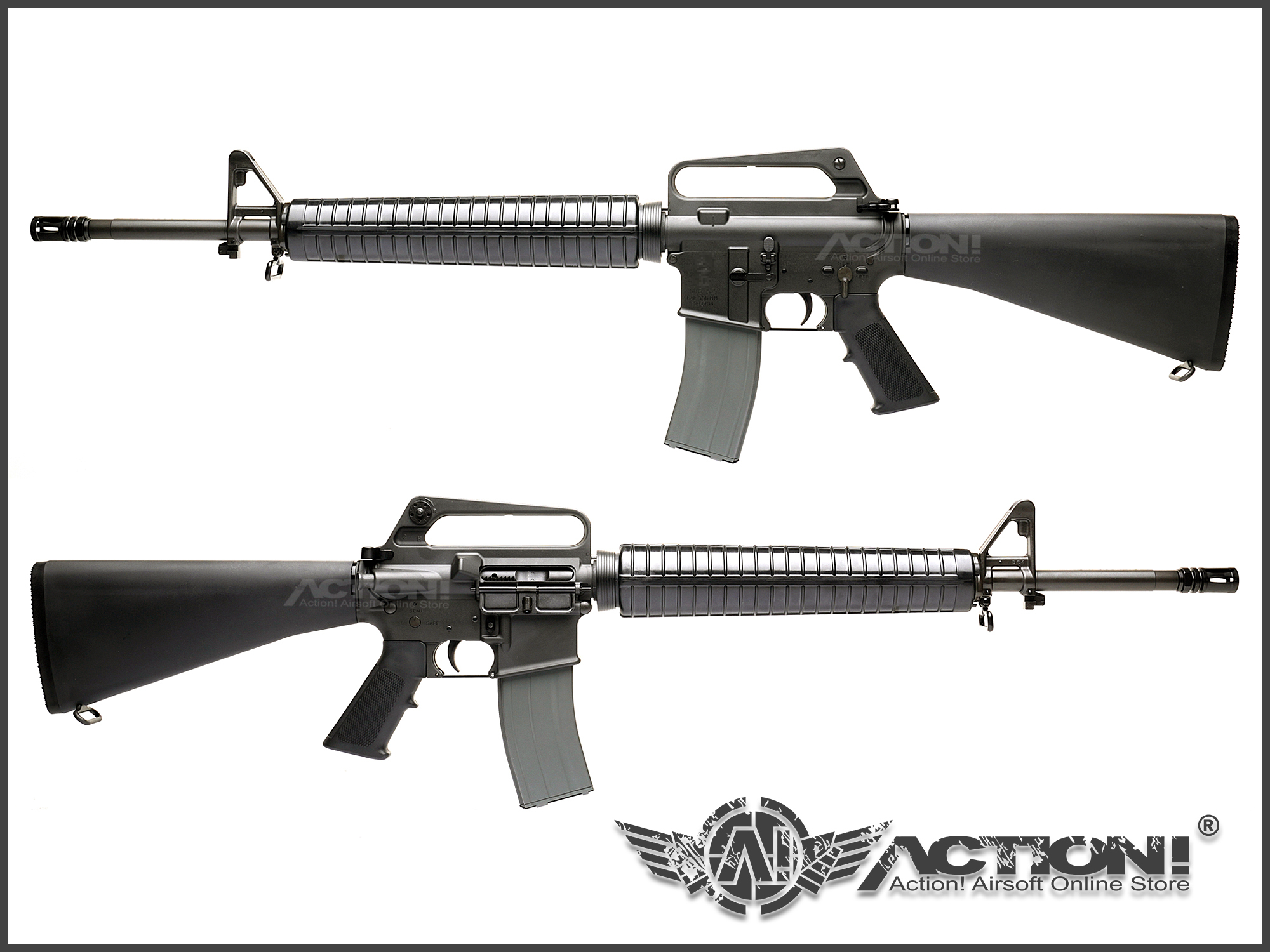 DNA AR-15、M4、M16 GBB用 M16A1 タイプフィクスドストック DNA AR-15、M4、M16 GBB用 M16A1 タイプフィクスドストック DNA