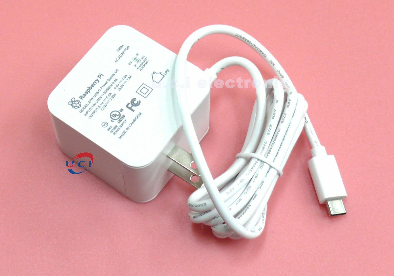 【UCI電子】(Z-1) 樹莓派5代5V5A官方電源 Raspberry Pi 5 27W USB-C原裝電源適配器