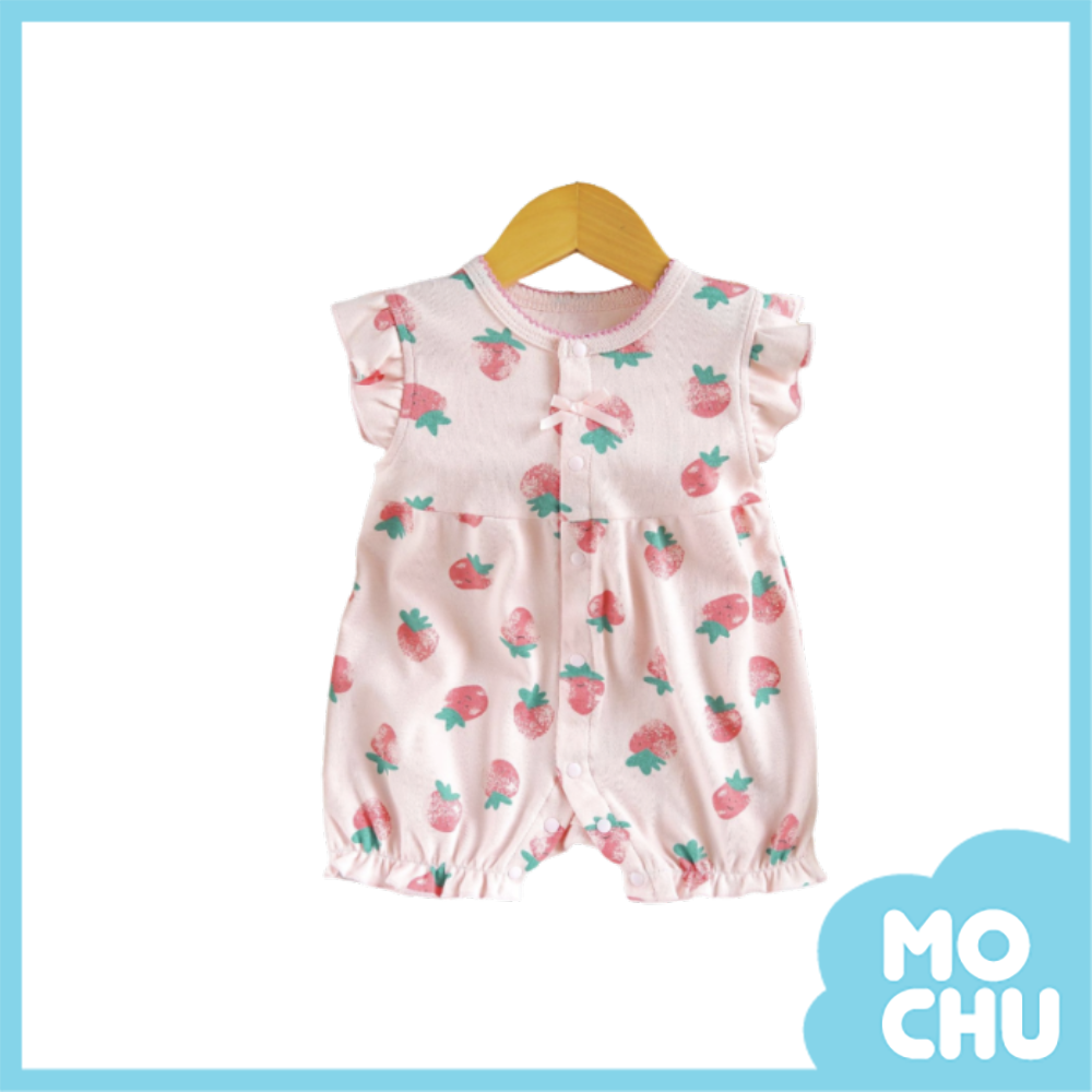 香甜草莓短袖包屁衣(兩色)