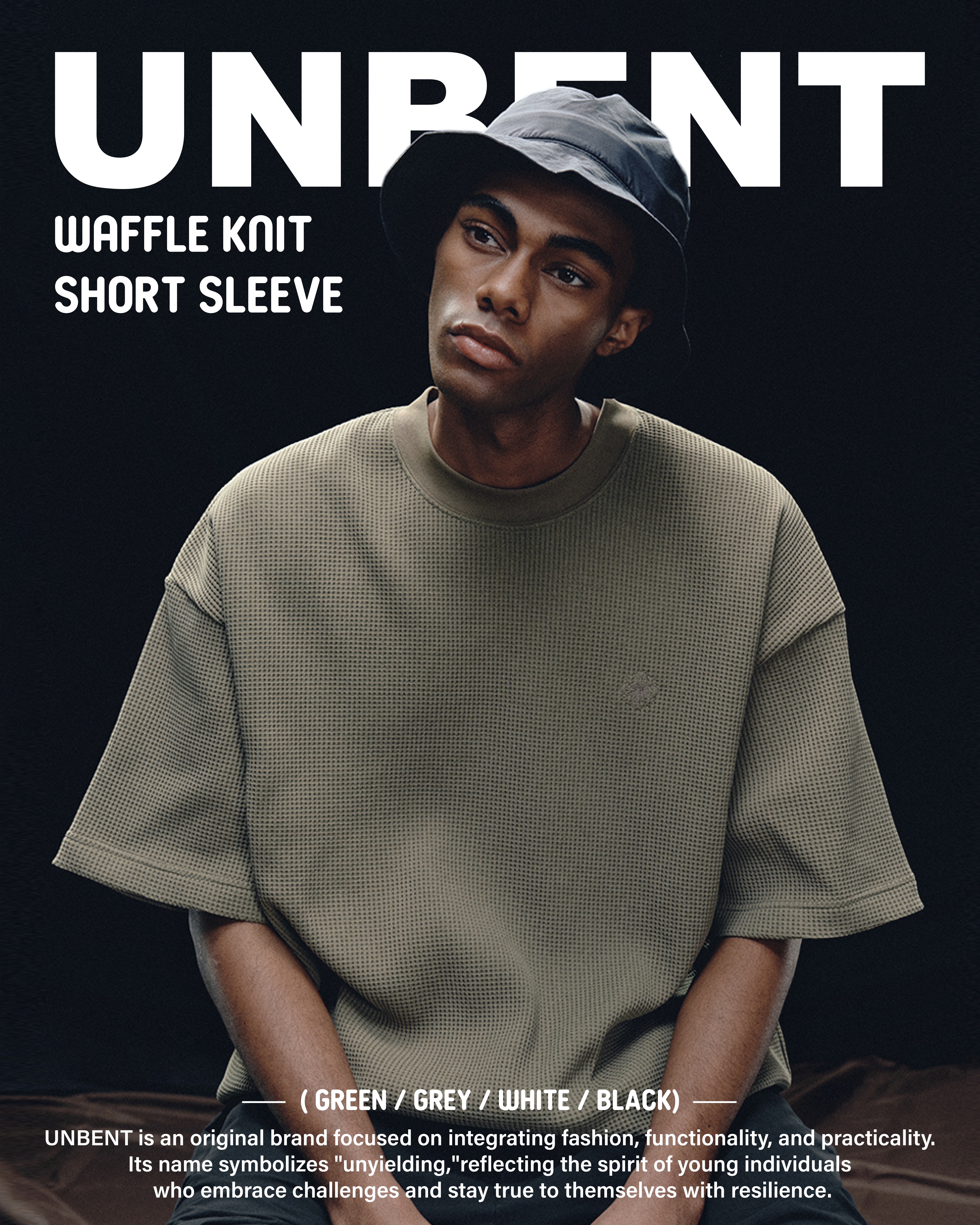 #預購 Shadow by unbent 華夫格刺繡短踢 四色 (301)