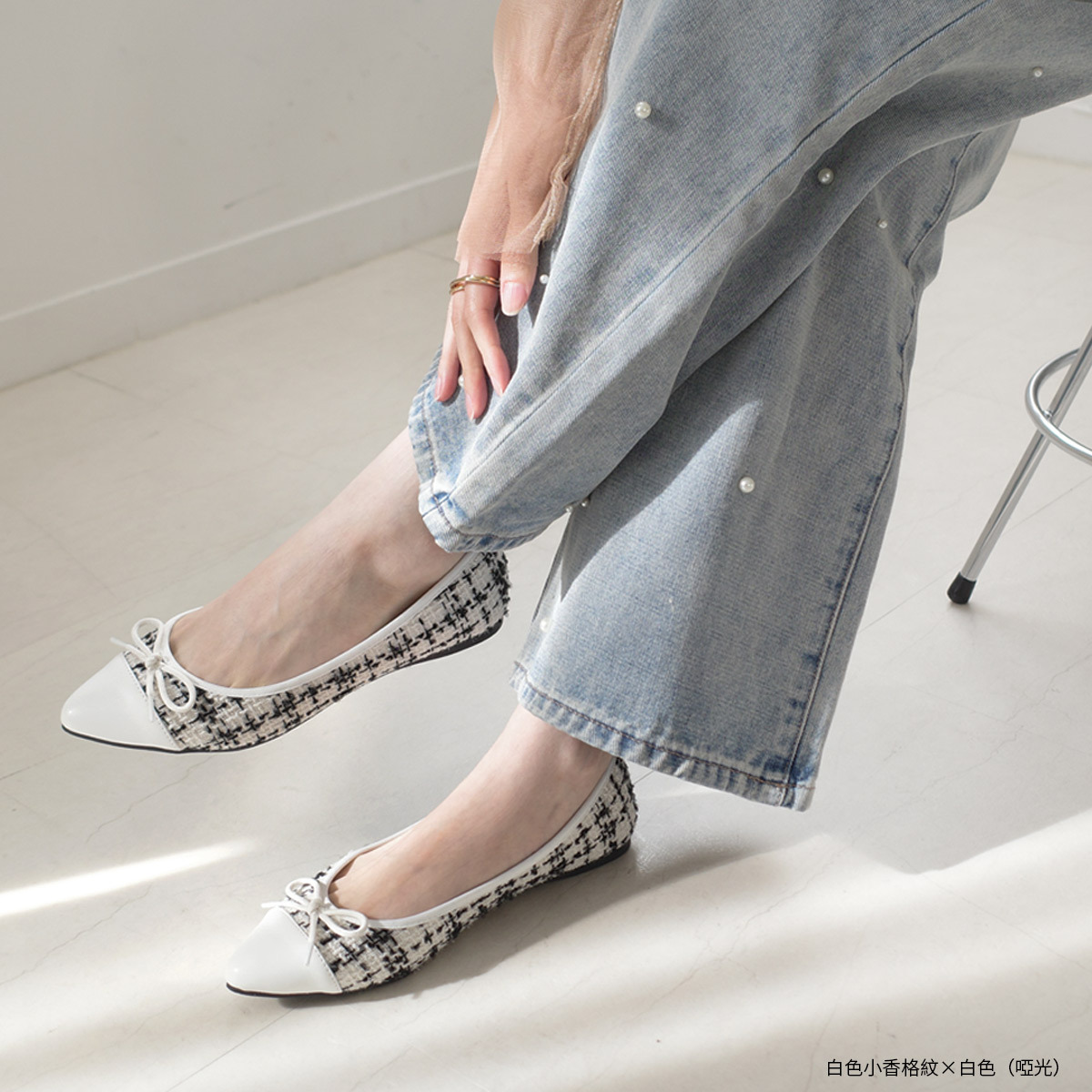 可愛芭蕾舞者 尖頭娃娃鞋 超好走女鞋 春夏色【FX2015-1】